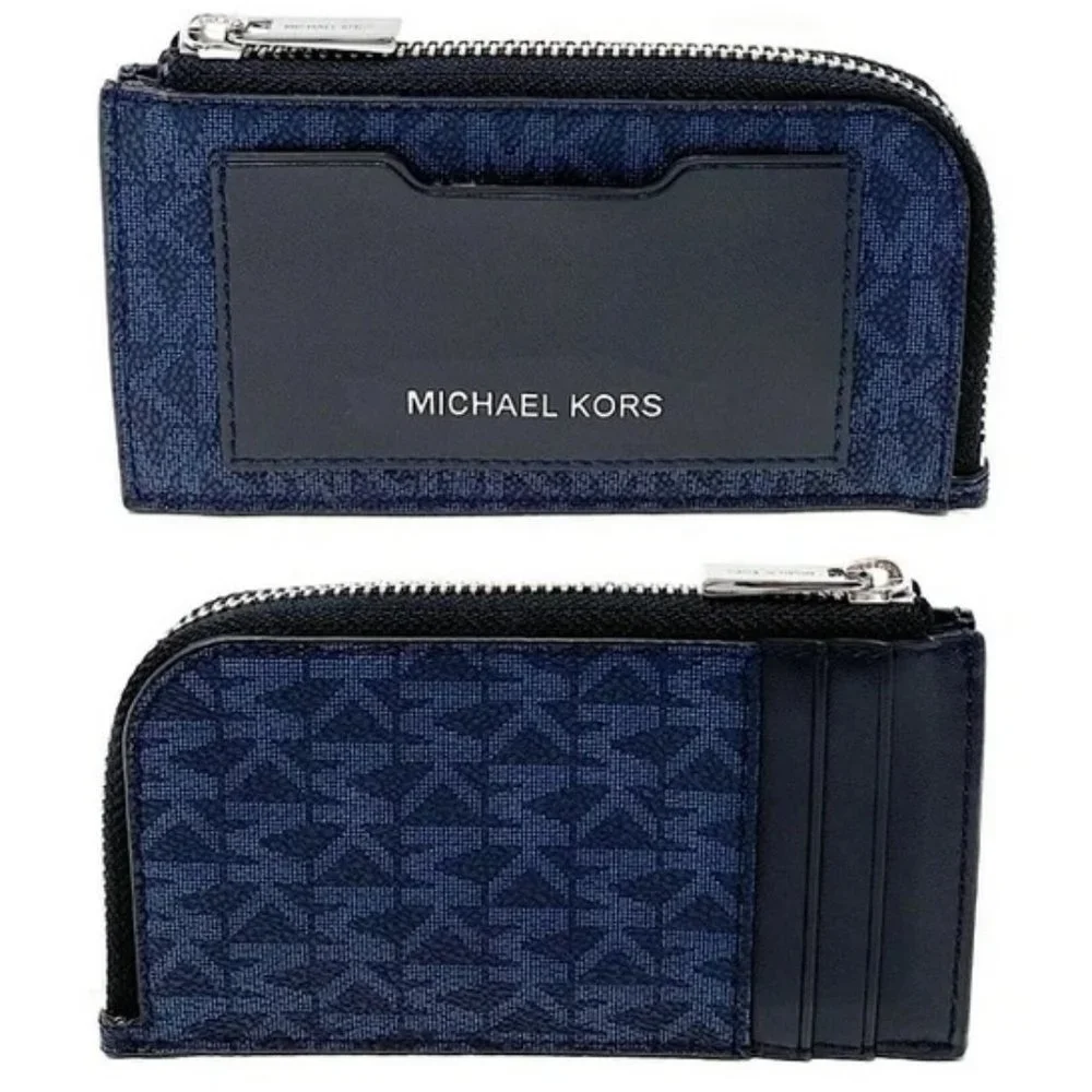 Michael Kors L Zip Mini Wallet Admiral NWT